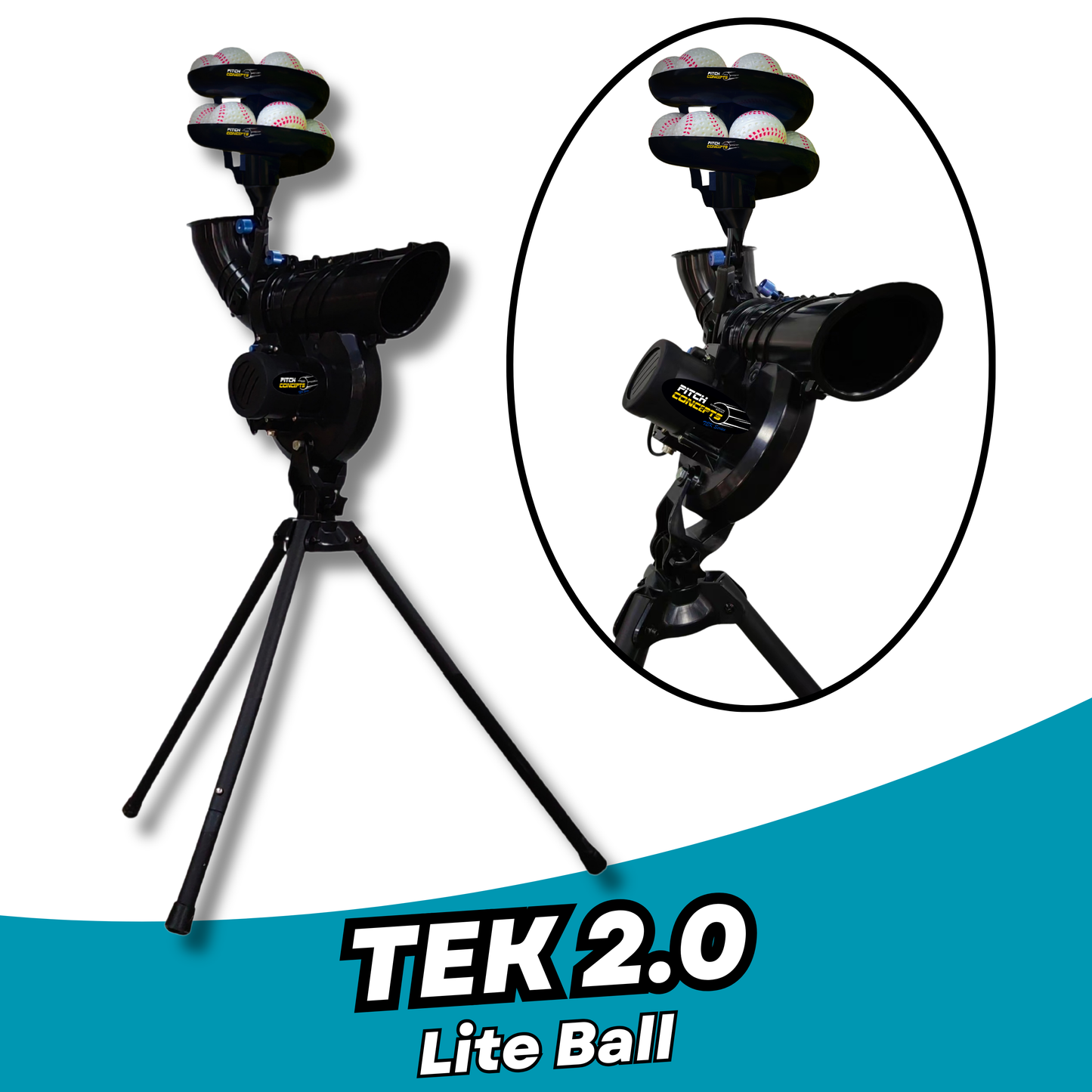 Pitch Concepts TEK 2.0 Lite Ball Machine
