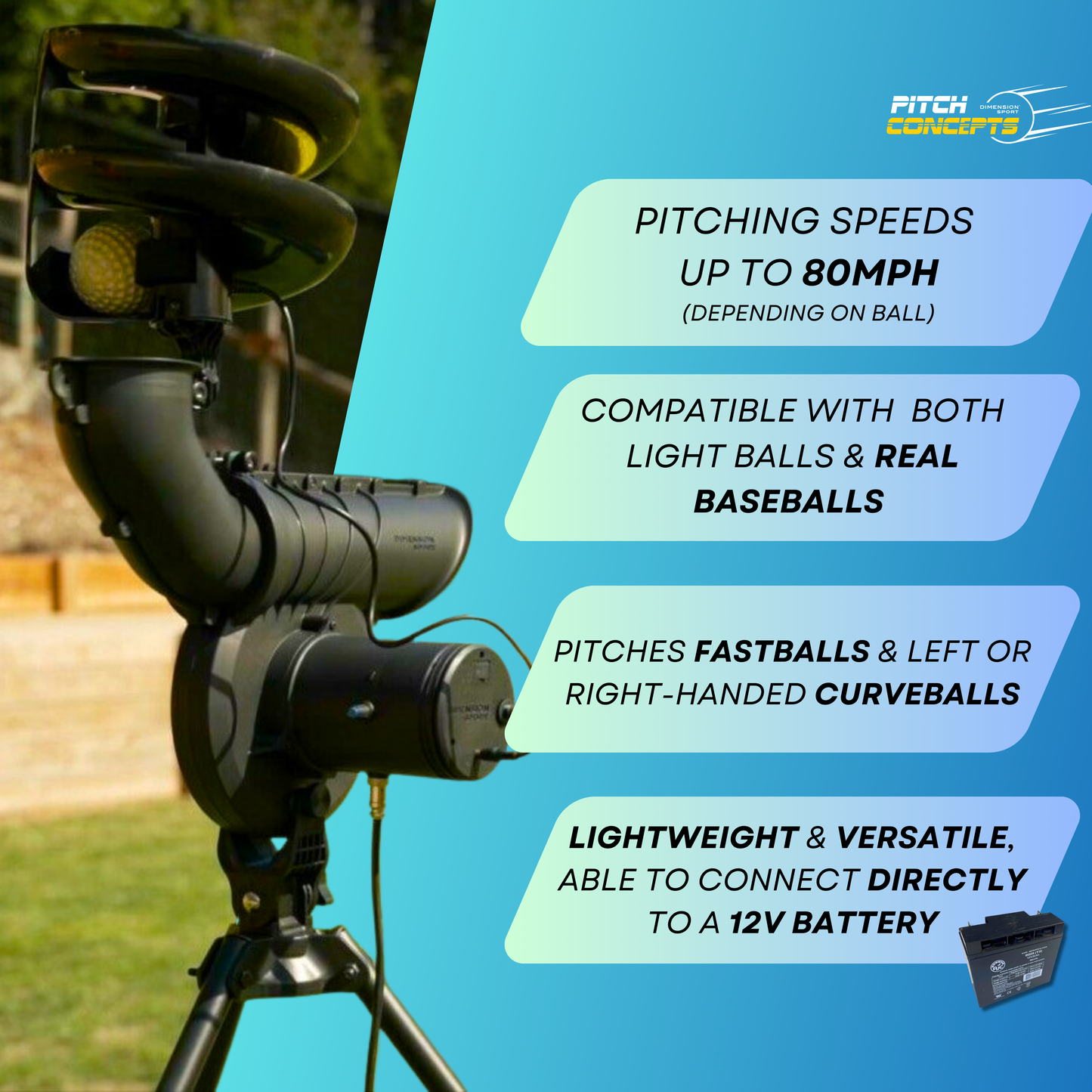 Pitch Concepts Progression 1.0 Real Ball Machine