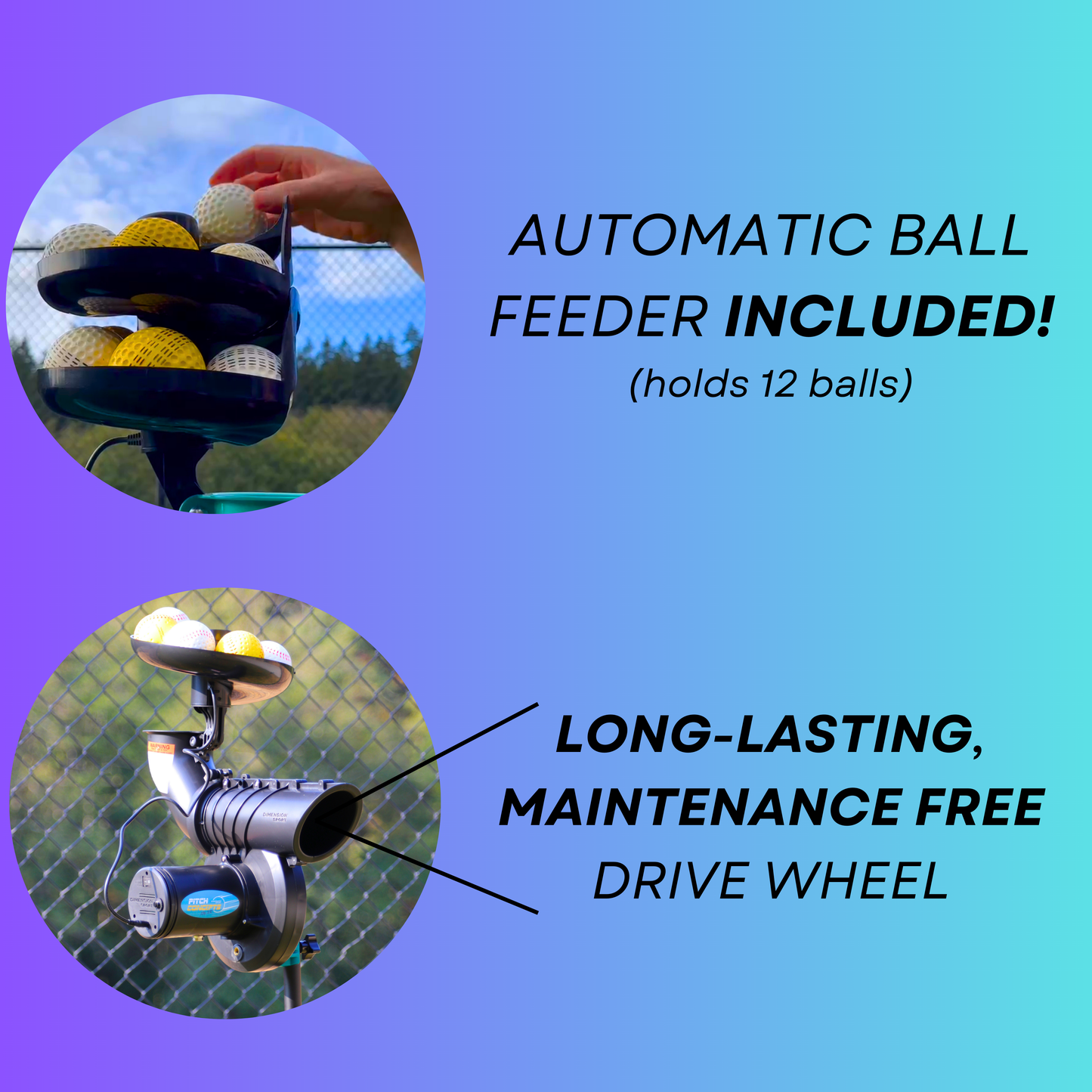 Pitch Concepts TEK 1.0 Lite Ball Machine
