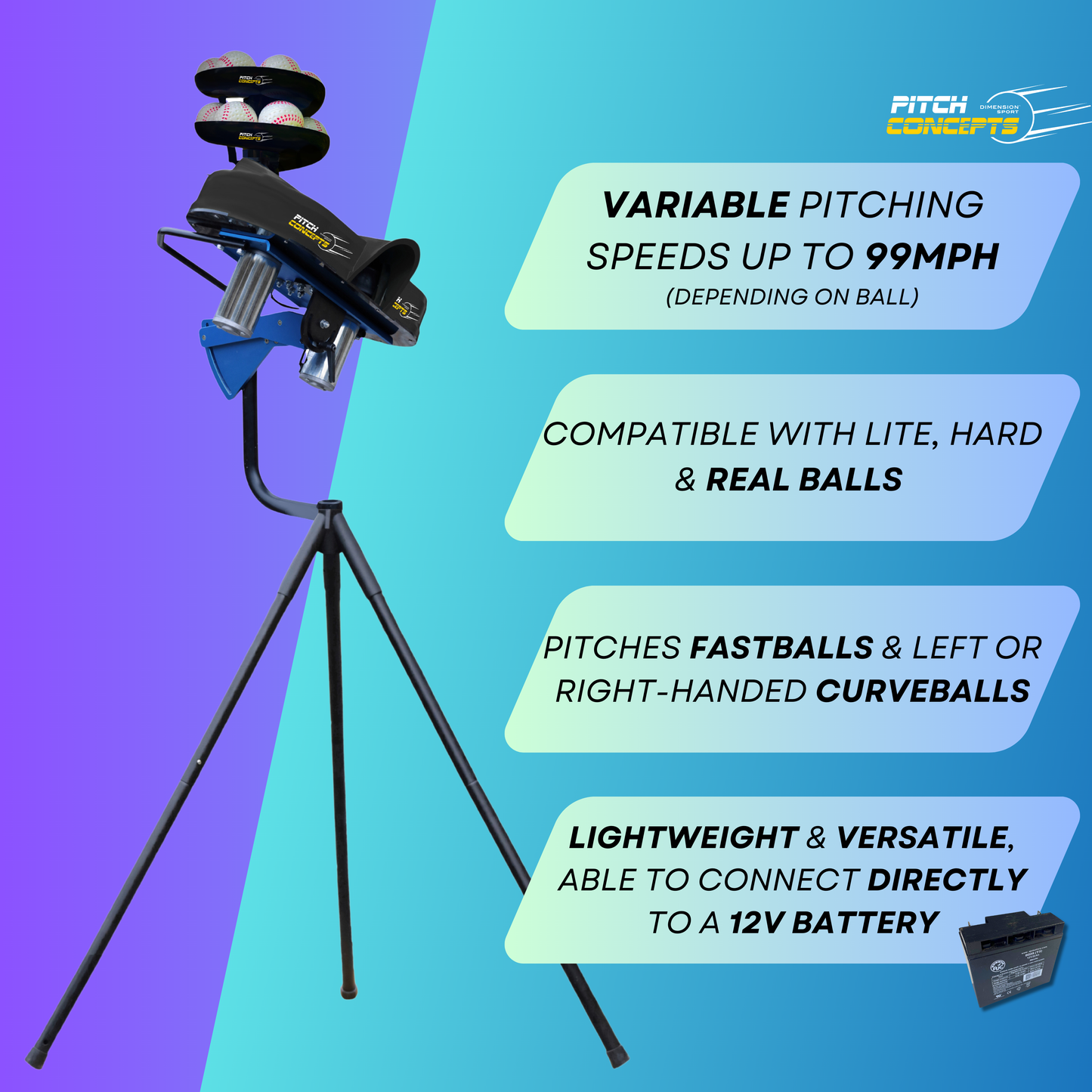 Pitch Concepts PARADIGM 2000 Real Ball Machine